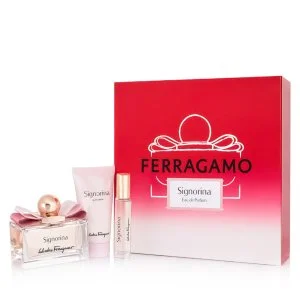 Salvatore Ferragamo Signorina 100 ml + EDP MINI 10 ml + BL woda perfumowana dla kobiet