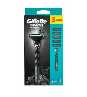 Gillette Mach3 Charcoal maszynka do golenia + 5 wkładów