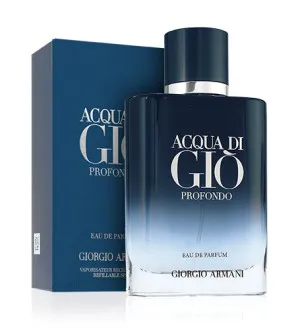 Giorgio Armani Acqua di Gio Profondo woda perfumowana dla mężczyzn 100 ml napełnialny flakon