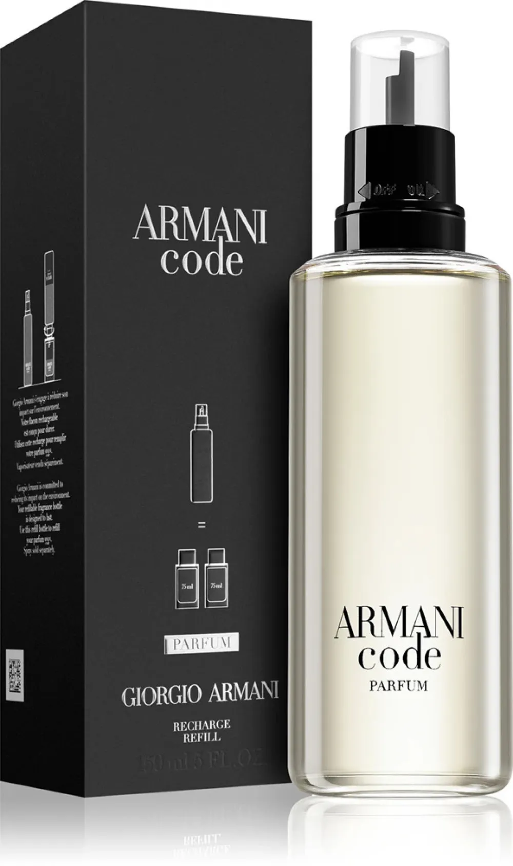Code Parfum perfumy dla mężczyzn 75 ml flakon do napełniania