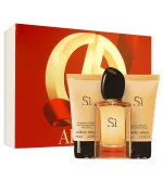 Zestaw upominkowy Giorgio Armani Sì dla kobiet woda perfumowana 50 ml + żel pod prysznic 50 ml + mleczko do ciała 50 ml 50 ml + sprchový gel 50 ml + tělové mléko 50 ml