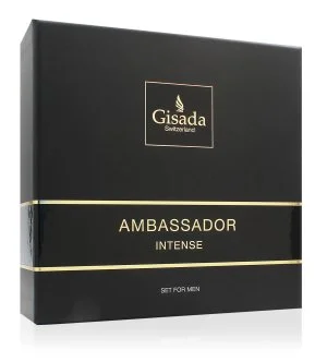 Gisada Ambassador Intense zestaw prezentowy 50 ml + żel pod prysznic woda perfumowana dla mężczyzn