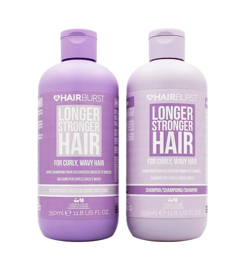 Longer Stronger Hair Curly zestaw do kręconych włosów szampon 350 ml + odżywka