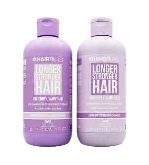 Hairburst Longer Stronger Hair Curly zestaw do kręconych włosów szampon 350 ml + odżywka