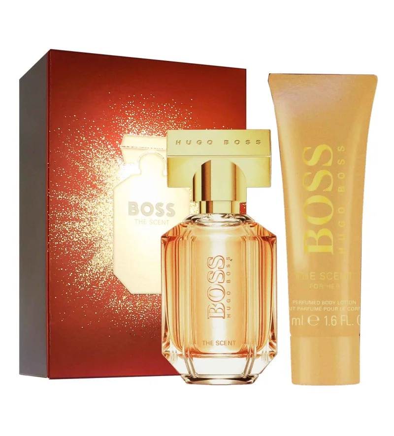 Boss The Scent For Her zestaw prezentowy 30 ml + mleczko do ciała woda perfumowana dla kobiet