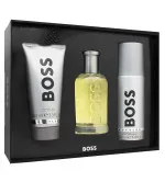 Boss Bottled zestaw upominkowy dla mężczyzn woda toaletowa 100 ml + żel pod prysznic 100 ml + dezodorant w sprayu 150 ml 100 ml + sprchový gel 100 ml + deosprej 150 ml