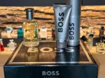 Boss Bottled zestaw upominkowy dla mężczyzn woda toaletowa 100 ml + żel pod prysznic 100 ml + dezodorant w sprayu 150 ml 100 ml + sprchový gel 100 ml + deosprej 150 ml