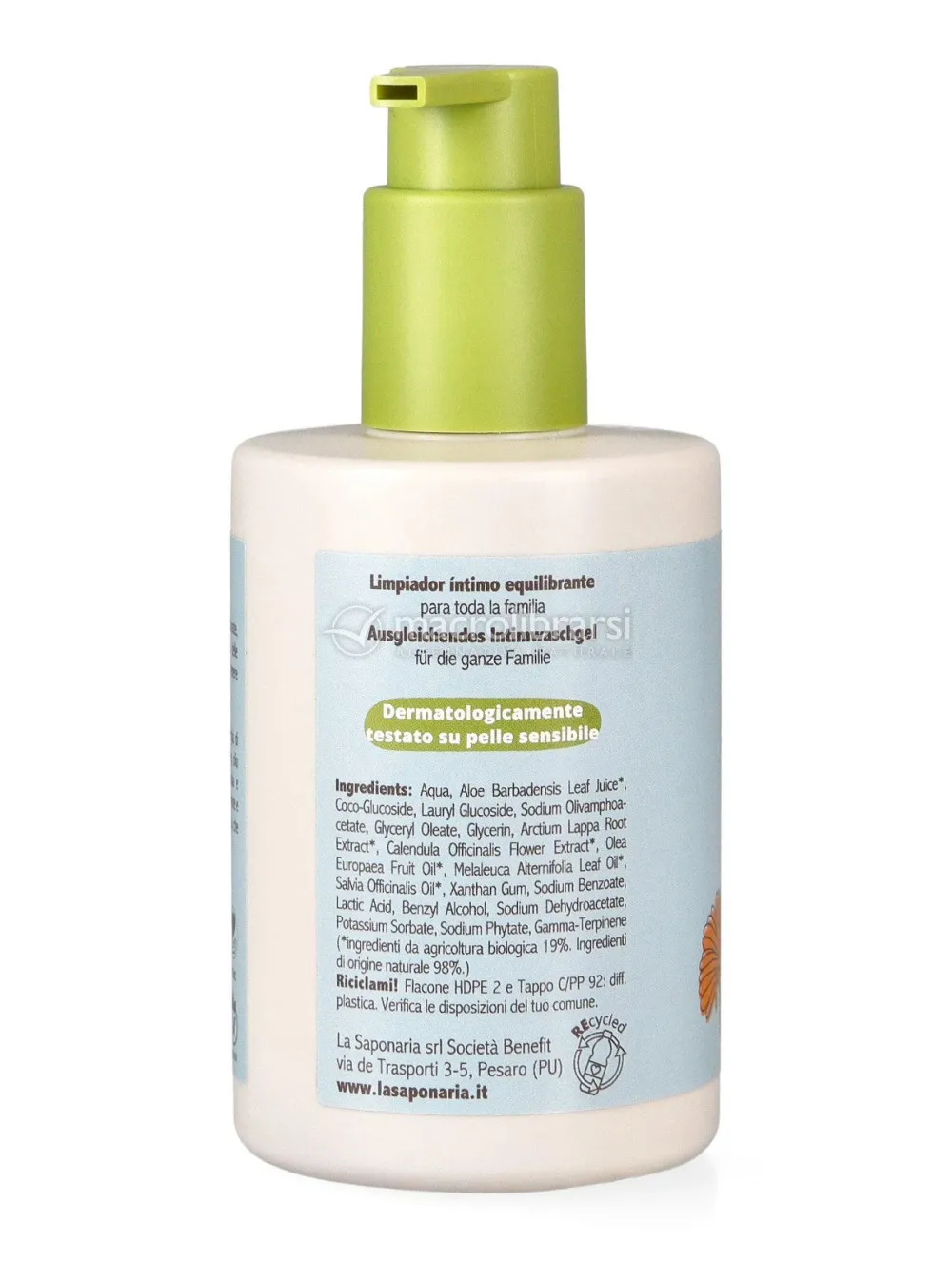 laSaponaria Żel intymny BIO (200 ml) - utrzymuje naturalne ph 4,5