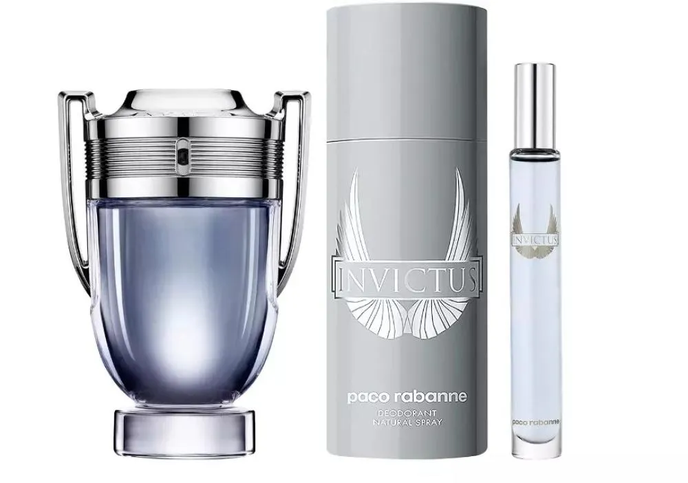 Invictus woda toaletowa dla mężczyzn 100 ml + EDT MINI 10 ml + dezodorant w sprayu 150 ml