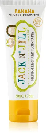 Jack n Jill Pasta do zębów dla dzieci - truskawkowa BIO (50 g) - bez fluoru, z organicznym ekstraktem z nagietka