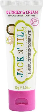 Jack n Jill Pasta do zębów dla dzieci - Milkshake (50 g) - bez fluoru, z organicznym ekstraktem z nagietka