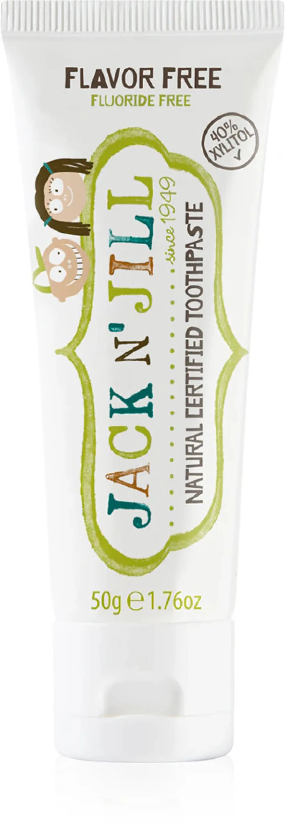 Jack n Jill Pasta do zębów - bezsmakowa (50 g) - bez fluoru
