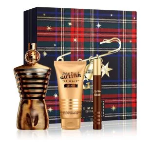 Jean Paul Gaultier Le Male Elixir 125 ml + Perfumy MINI 10 ml + perfumowany żel pod prysznic dla mężczyzn