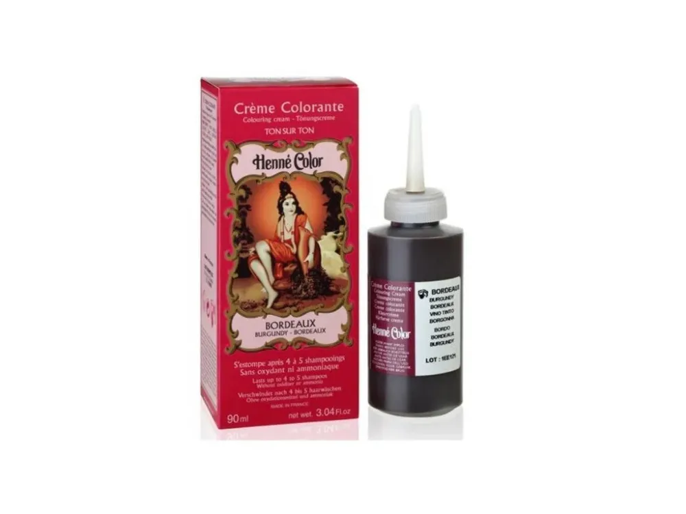 Henné Color Drobny sos śmietankowy 90 ml Burgundia czerwona