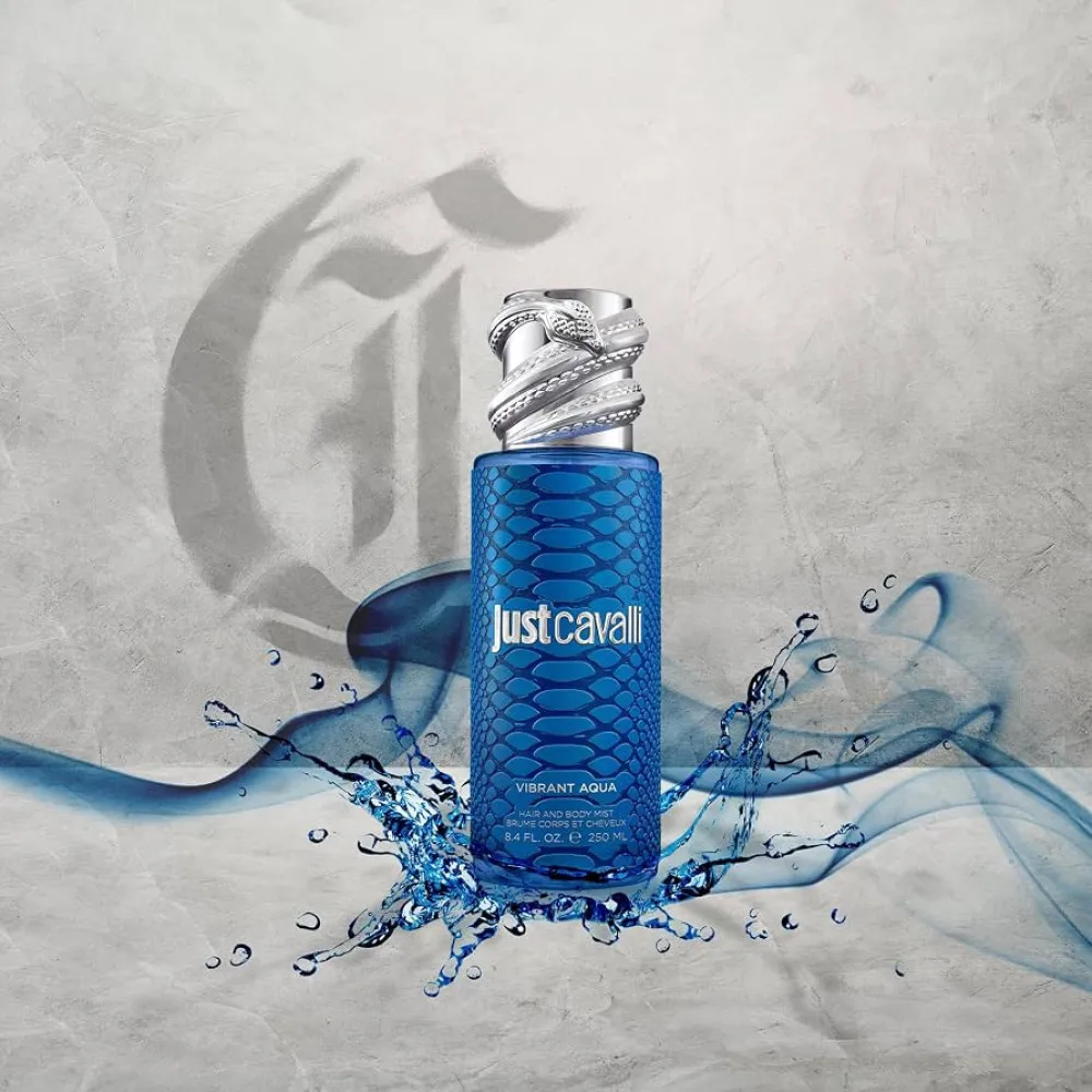 Just Cavalli Vibrant Aqua mgiełka do ciała dla kobiet 250 ml