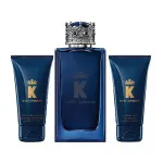 K by Dolce & Gabbana zestaw upominkowy (woda toaletowa 100 ml + balsam po goleniu 50 ml + żel pod prysznic) dla mężczyzn