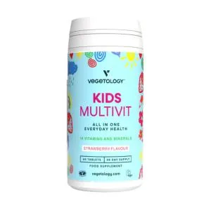 Vegetology Kids Multivit - Multiwitaminy i minerały dla dzieci, 60 tabletek