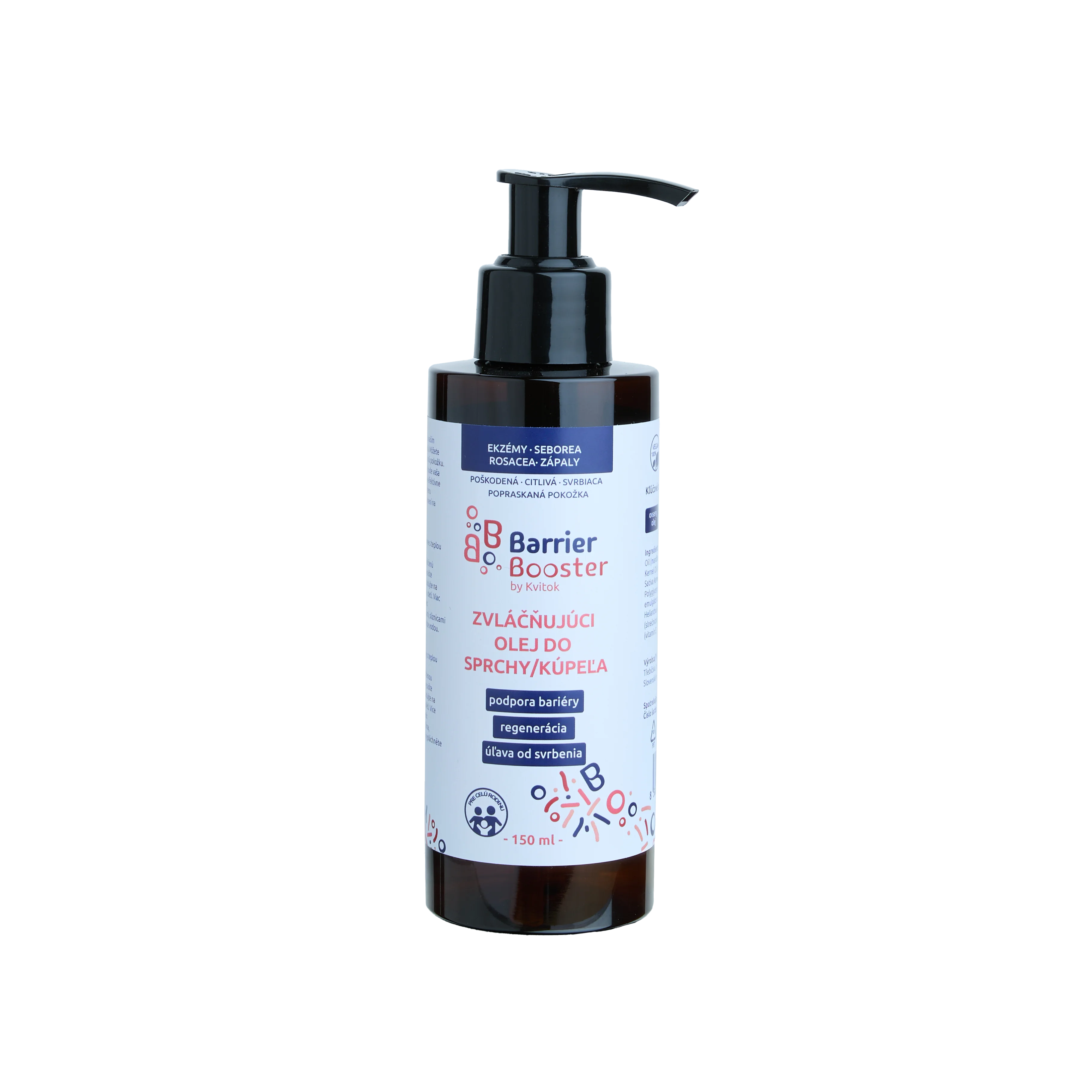 Kvitok Barrier Booster Natłuszczający olejek pod prysznic i do kąpieli (150 ml) - dla jedwabiście miękkiej skóry