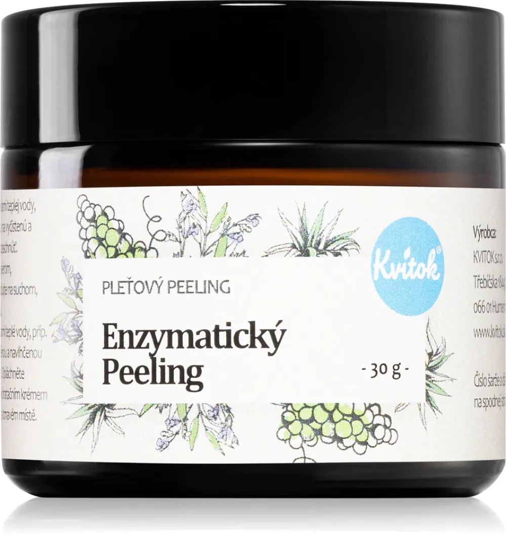 Kvitok Peeling enzymatyczny dla wszystkich rodzajów skóry (30 ml) - odpowiedni również dla skóry wrażliwej