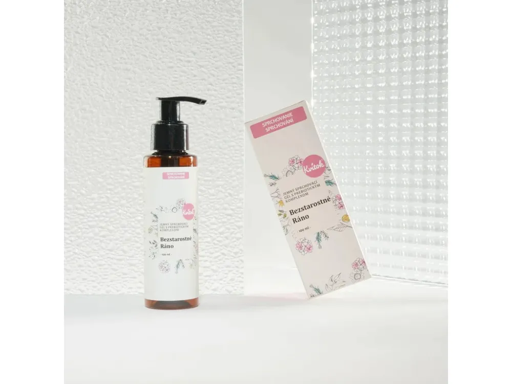Kvitok Delikatny żel pod prysznic z kompleksem prebiotycznym Carefree Morning (100 ml) - o delikatnym kwiatowym zapachu