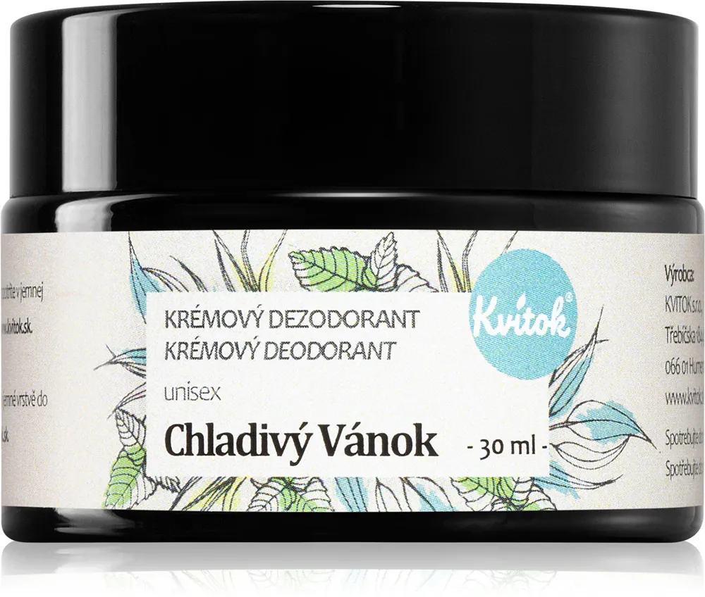 Kvitok Dezodorant kremowy Cool Breeze (30 ml) - odpowiedni dla kobiet i mężczyzn