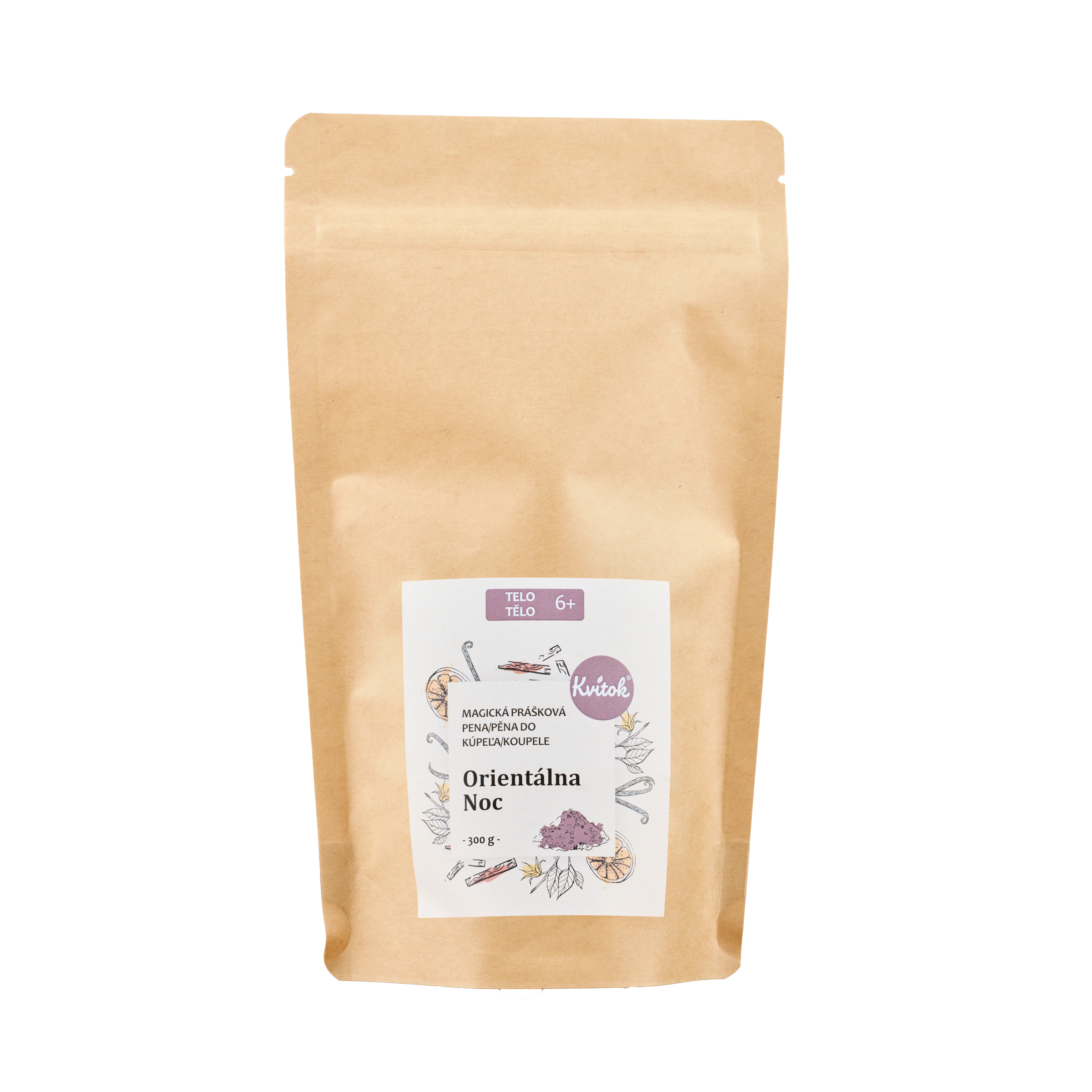 Kvitok Magiczna pianka do kąpieli Orientalna noc 300 g - pięknie się pieni