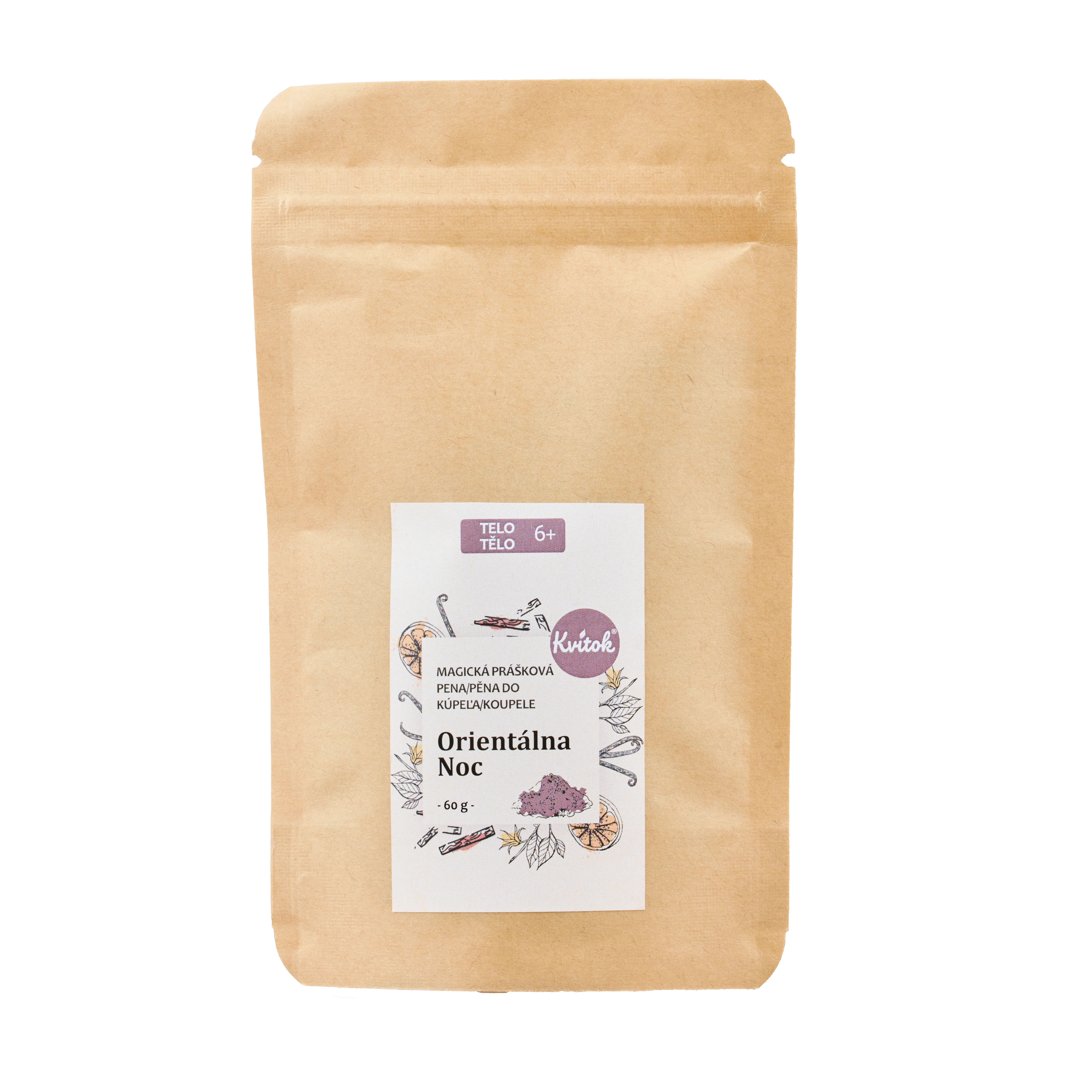Kvitok Magiczna pianka do kąpieli Orientalna noc 60 g - pięknie się pieni