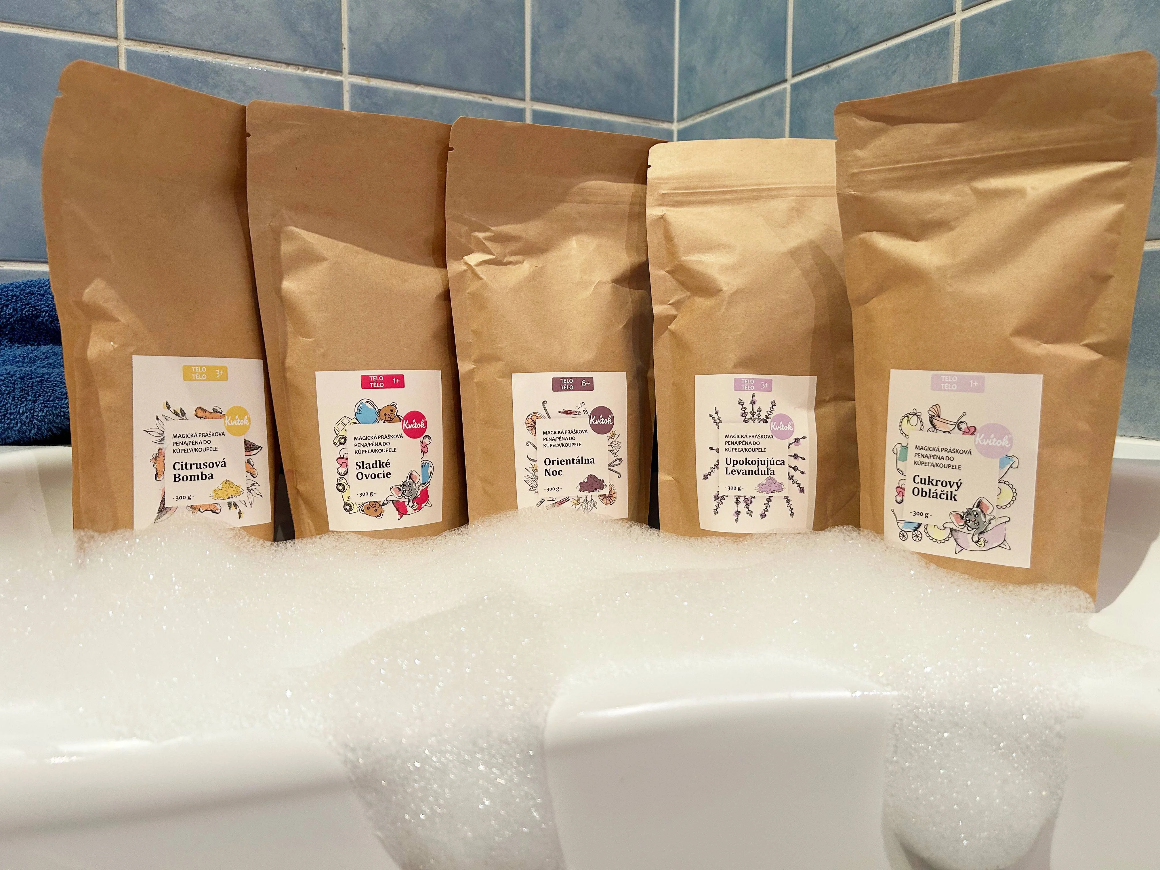 Kvitok Magiczna pianka do kąpieli Orientalna noc 60 g - pięknie się pieni