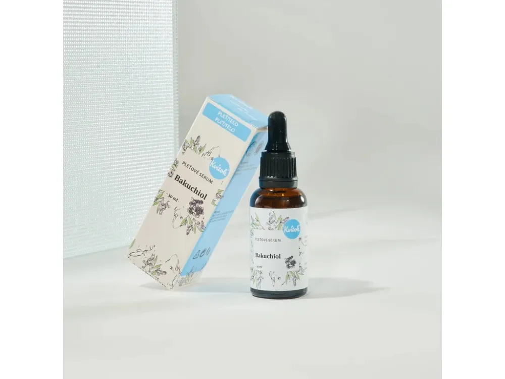 Kvitok Serum do twarzy - Bakuchiol (30 ml) - redukuje drobne zmarszczki