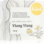 Kvitok Sztywny szampon z odżywką do włosów jasnych Ylang Ylang XXL (50 g) - pięknie się pieni