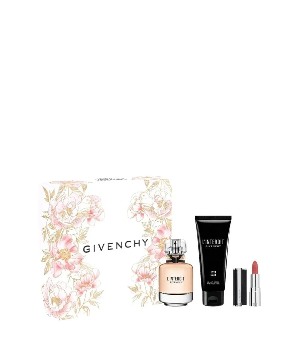 L'Interdit woda perfumowana dla kobiet + balsam do ciała 75 ml + pomadka do ust 1,5 g 50 ml