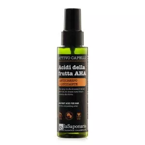 laSaponaria Aktywny spray przeciw puszeniu się włosów z kwasami owocowymi AHA (100 ml) - dla łatwej pielęgnacji i połysku włosów