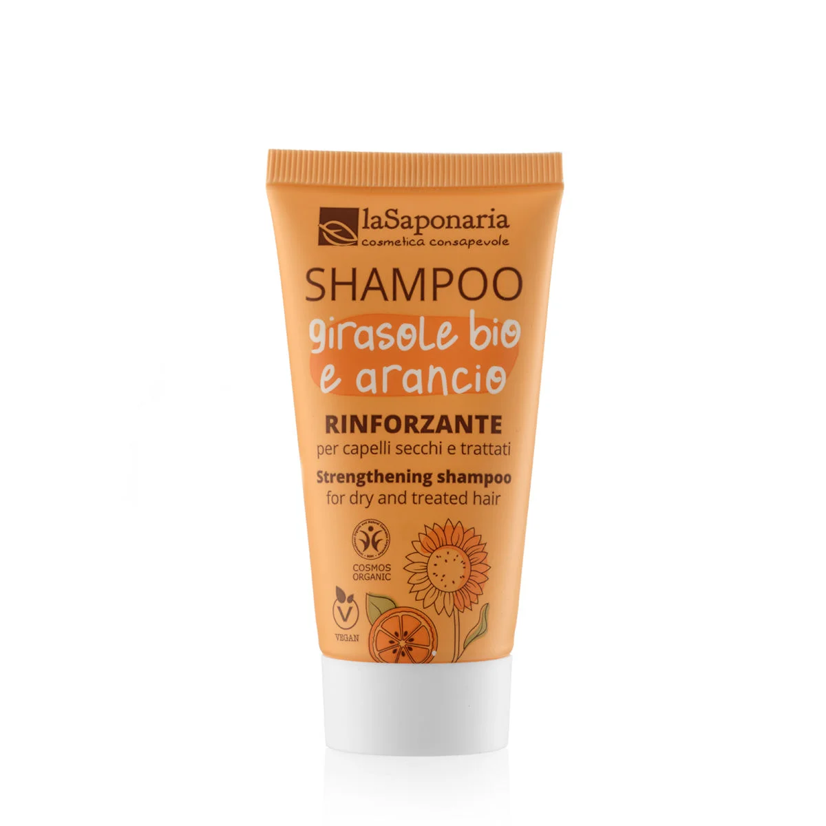 laSaponaria Szampon ze słonecznikiem i słodką pomarańczą BIO 30 ml