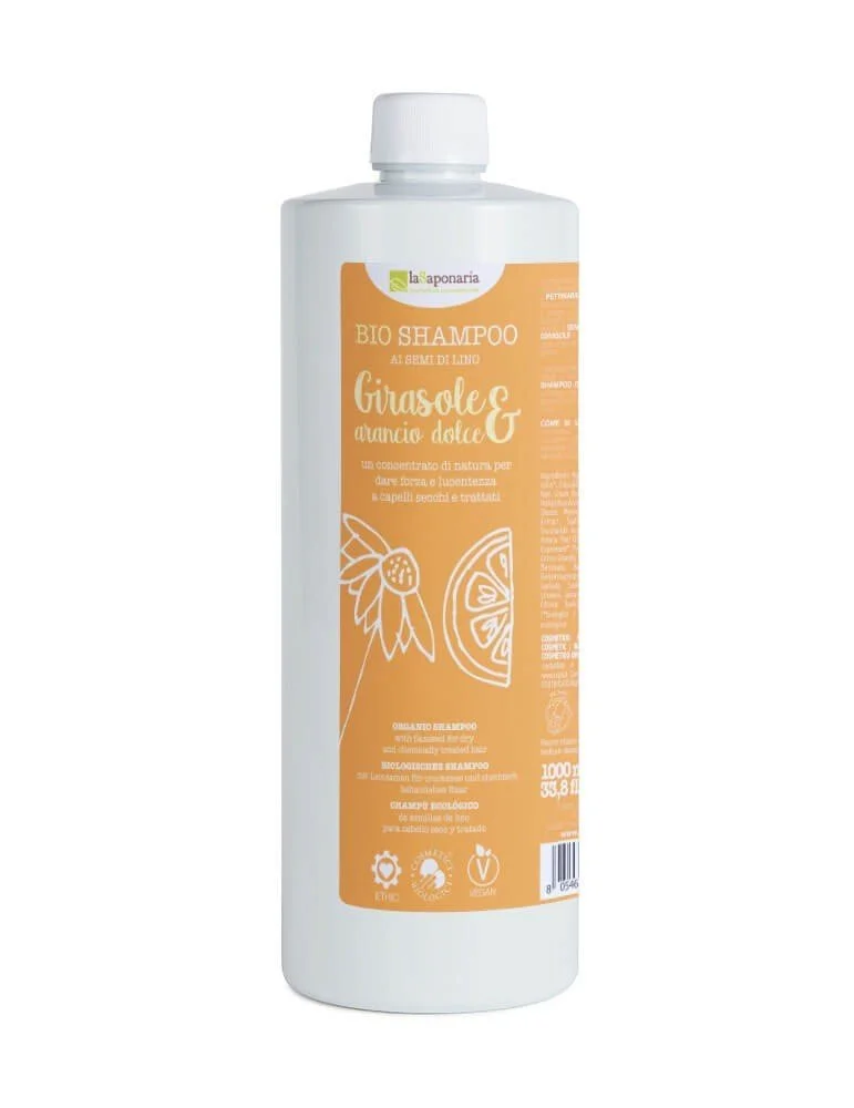 laSaponaria Szampon ze słonecznikiem i słodką pomarańczą BIO 30 ml