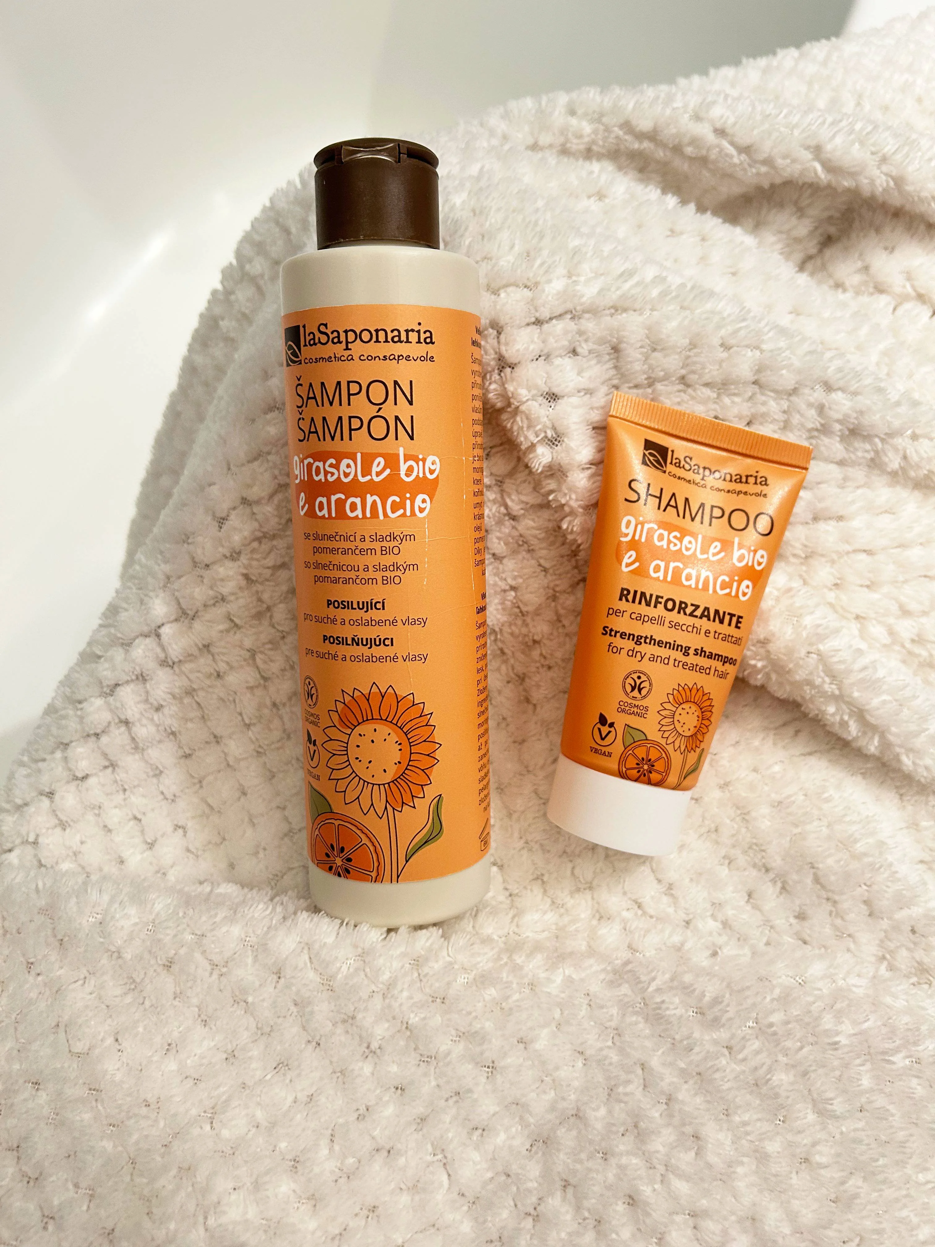 laSaponaria Szampon ze słonecznikiem i słodką pomarańczą BIO 30 ml