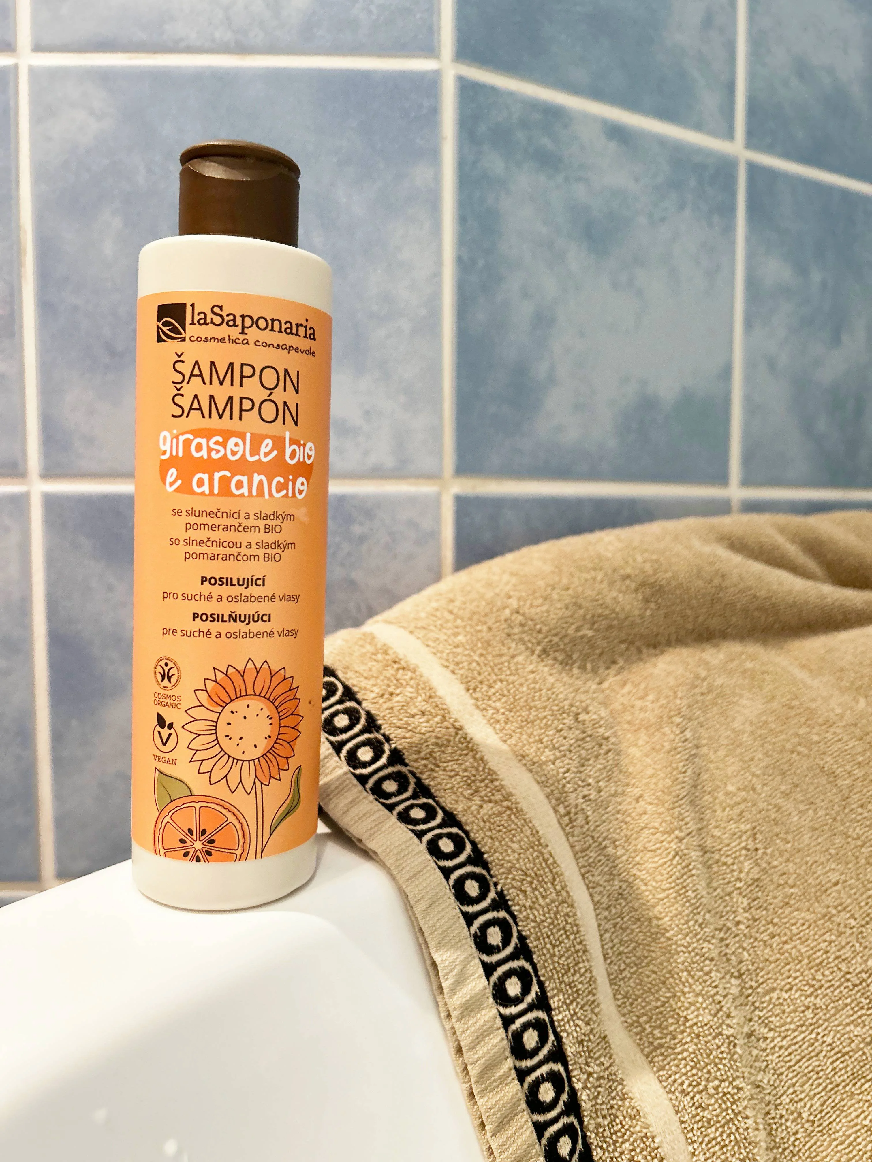laSaponaria Szampon ze słonecznikiem i słodką pomarańczą BIO 30 ml