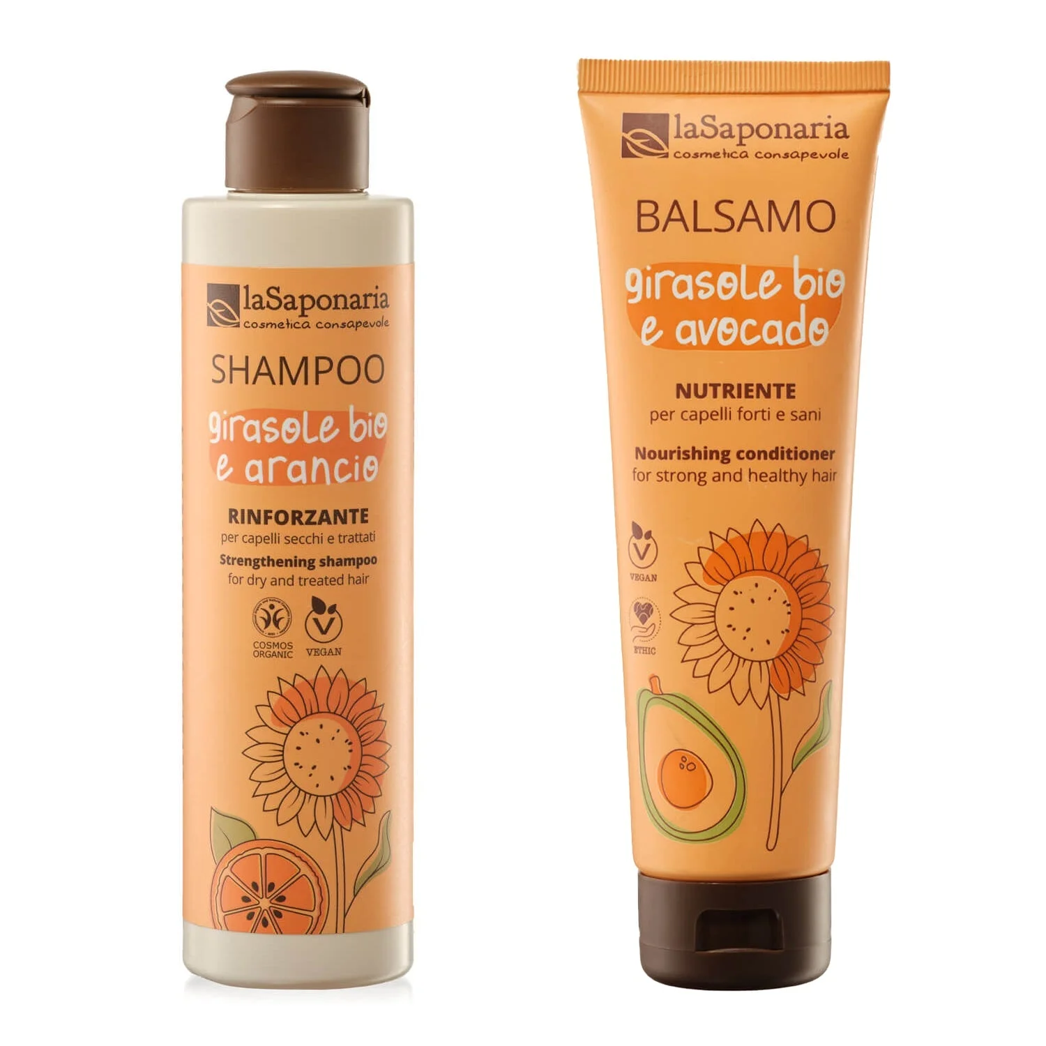 laSaponaria Szampon ze słonecznikiem i słodką pomarańczą BIO 30 ml