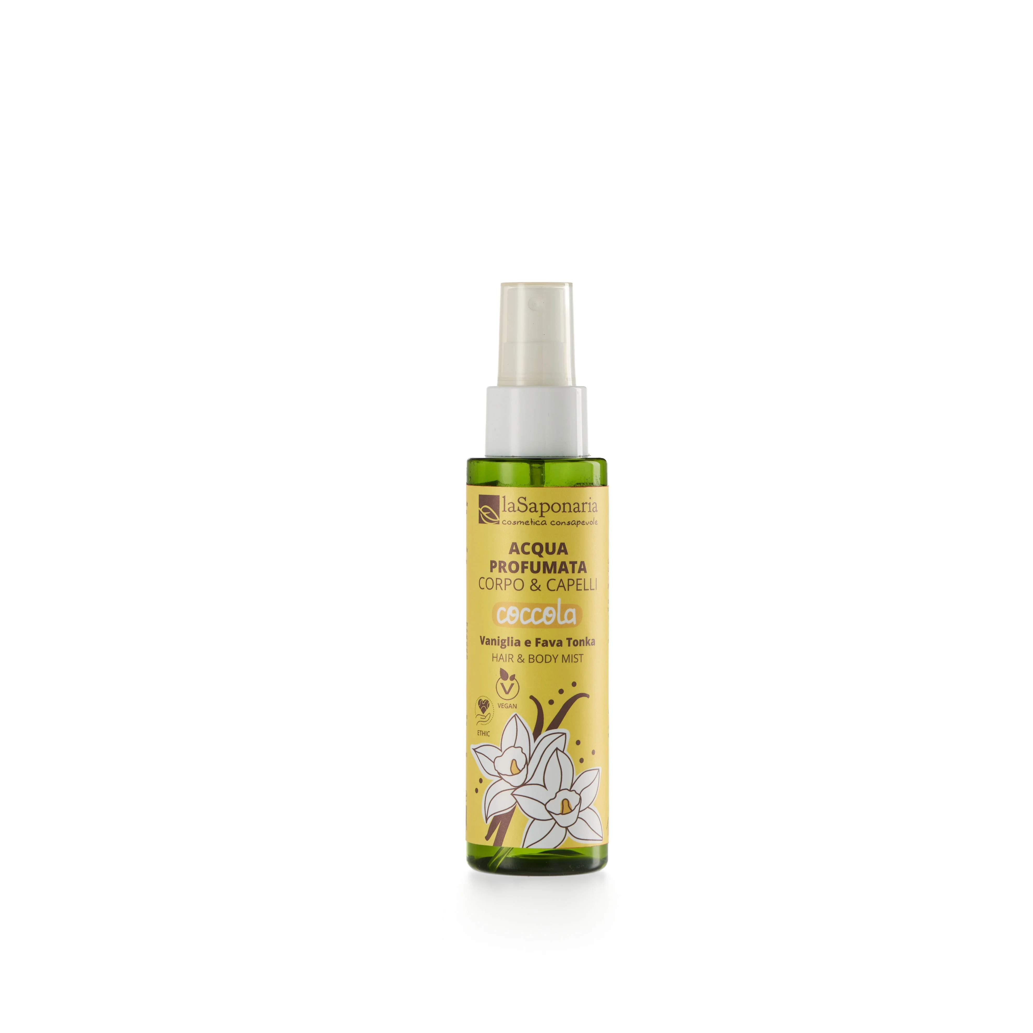 laSaponaria Mgiełka do ciała i włosów Pamper - wanilia i tonka (100 ml) - do ciała i włosów