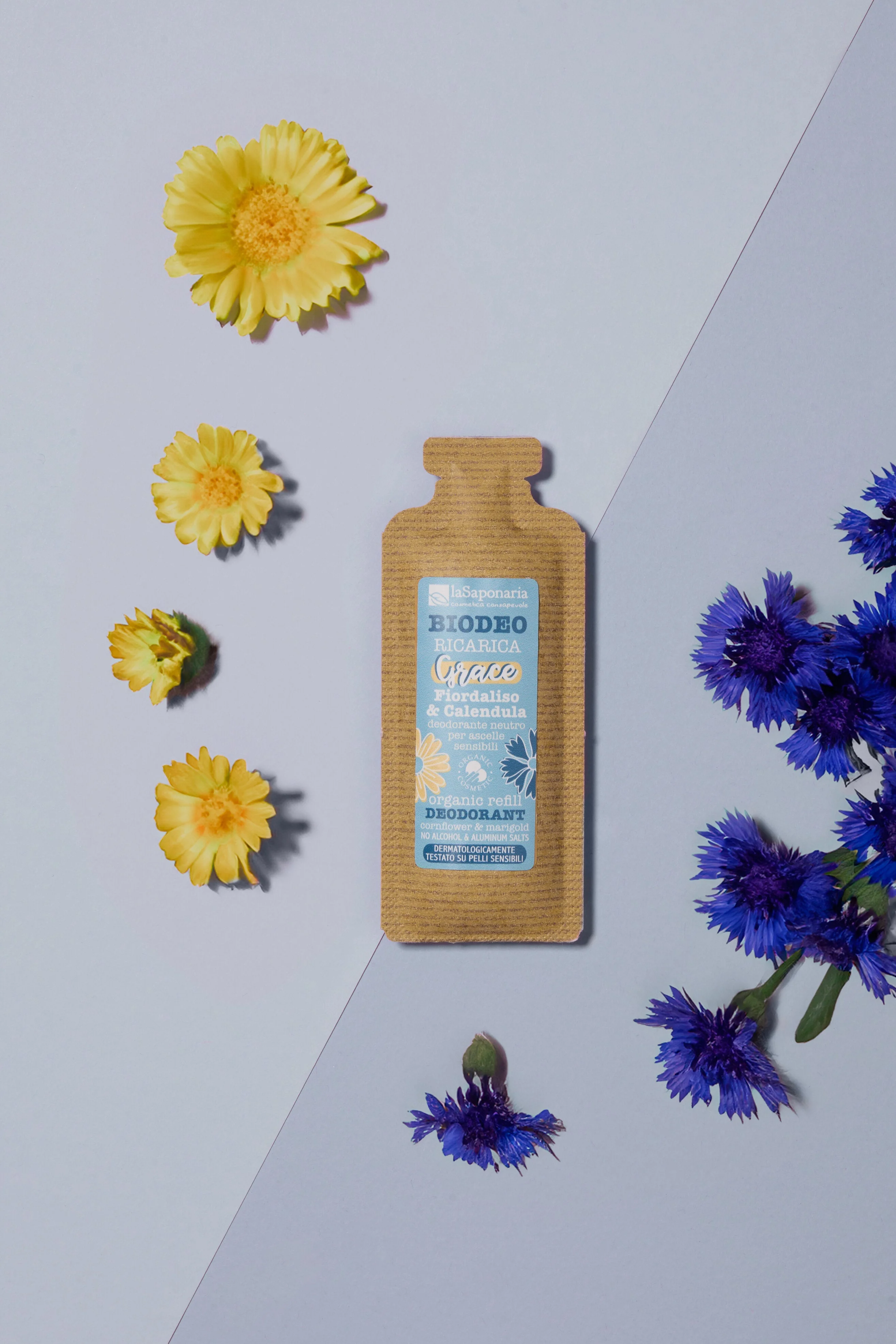 laSaponaria Uzupełnienie do dezodorantu w kulce Grace - bezzapachowe BIO (40 ml) - dla skóry wrażliwej