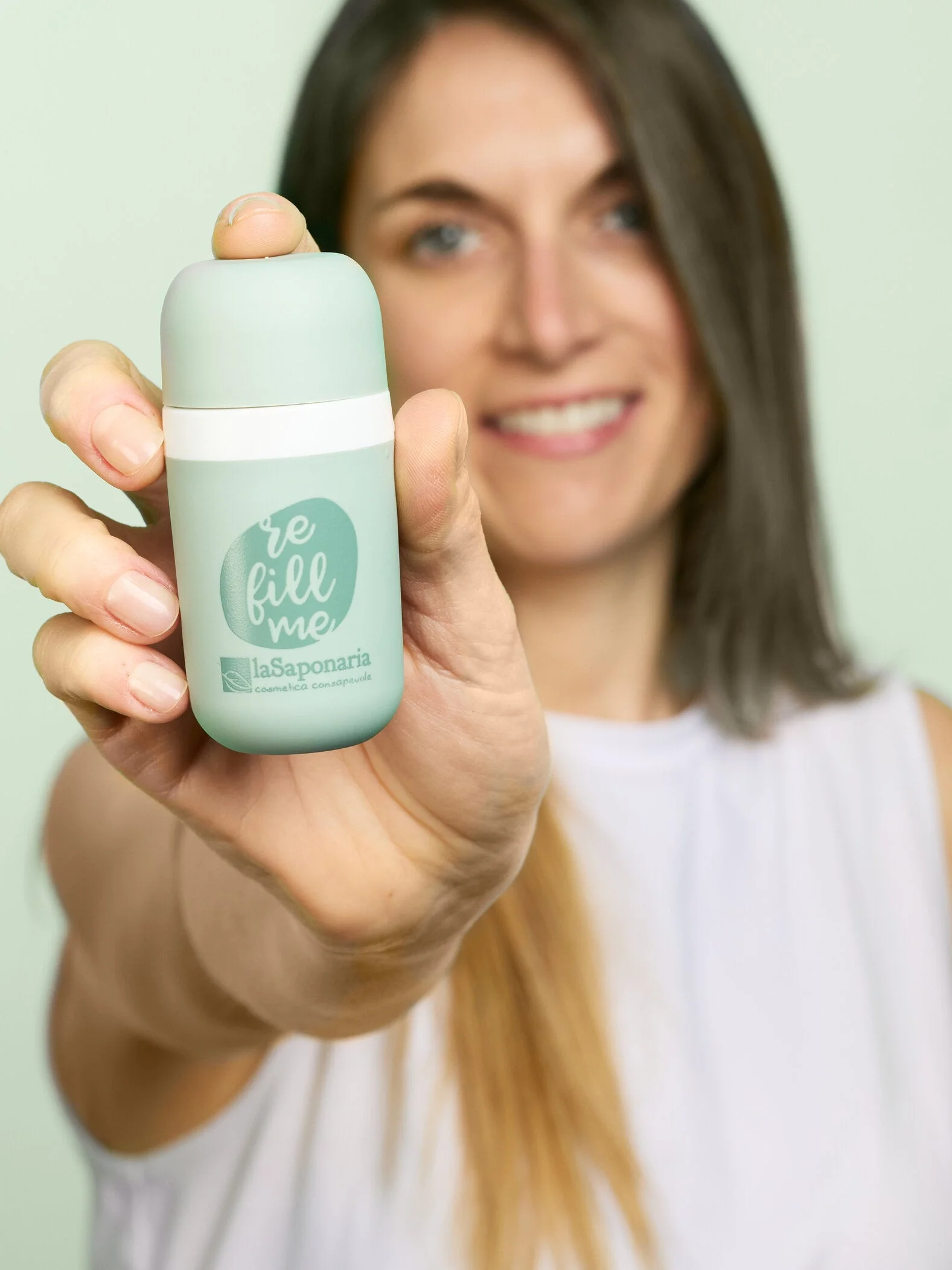 laSaponaria Uzupełnienie do dezodorantu w kulce Sunrise - Mango i grejpfrut BIO (40 ml) - tropikalny zapach