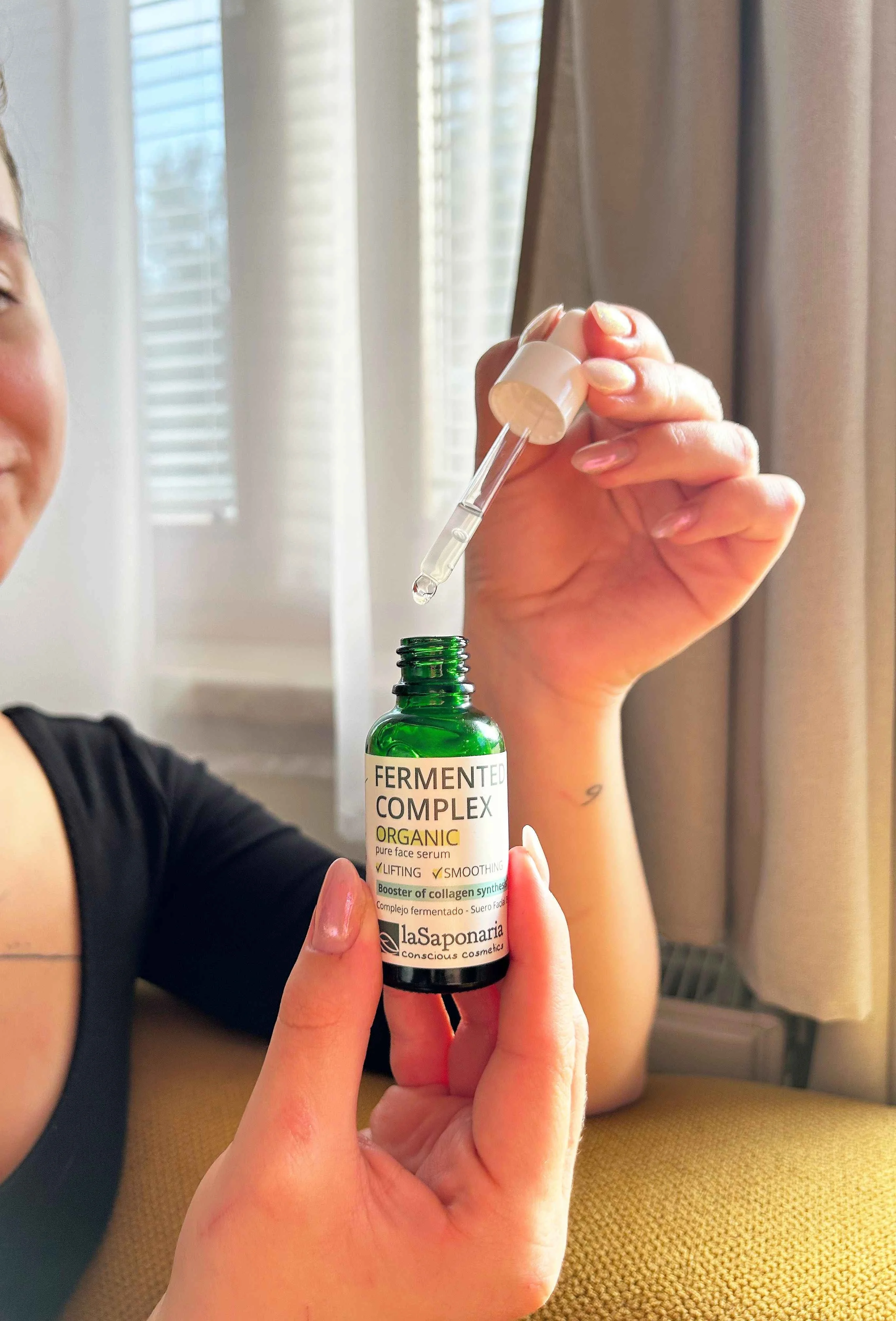 laSaponaria Serum do twarzy - Fermentowany kompleks BIO (30 ml) - dla sprężystszej, promienniejszej i gładszej skóry
