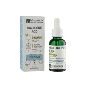 laSaponaria Serum do twarzy - Kwas hialuronowy BIO (30 ml) - nawilża i ujędrnia skórę twarzy