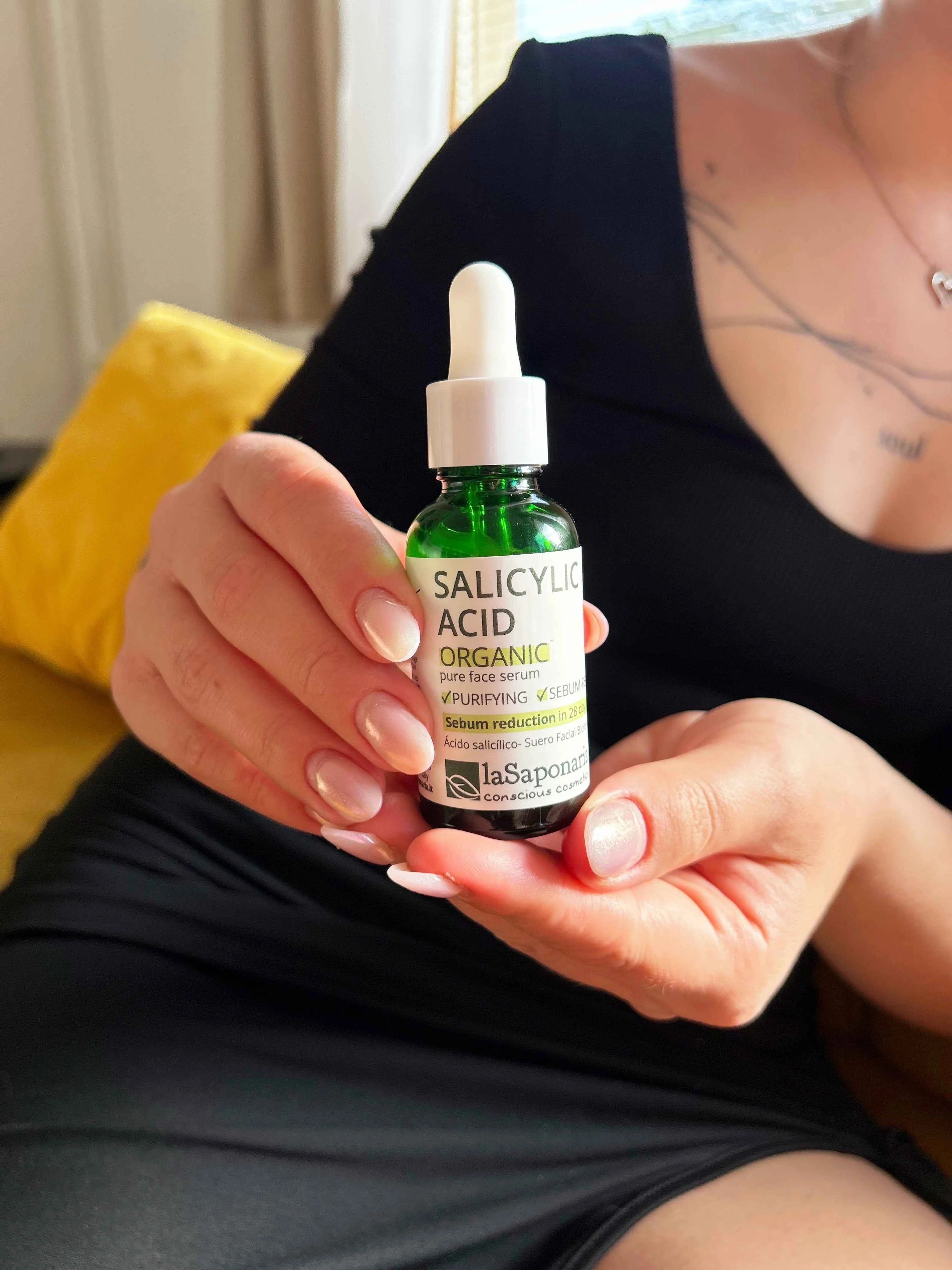 laSaponaria Serum do twarzy - Kwas salicylowy BIO (30 ml) - dla cery skłonnej do trądziku