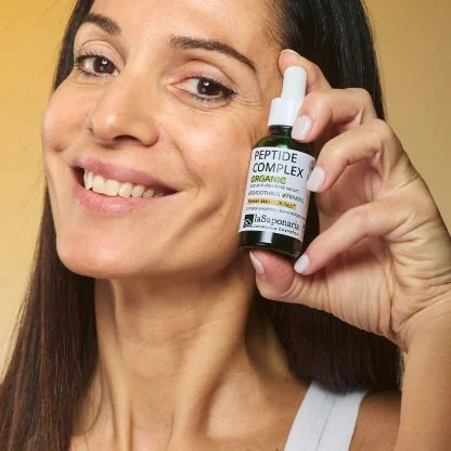 laSaponaria Serum do twarzy - Kompleks peptydowy BIO (30 ml) - wygładza i ujędrnia skórę