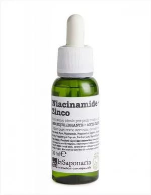 laSaponaria Serum do twarzy - Niacynamid (witamina B3) Cynk (30 ml)