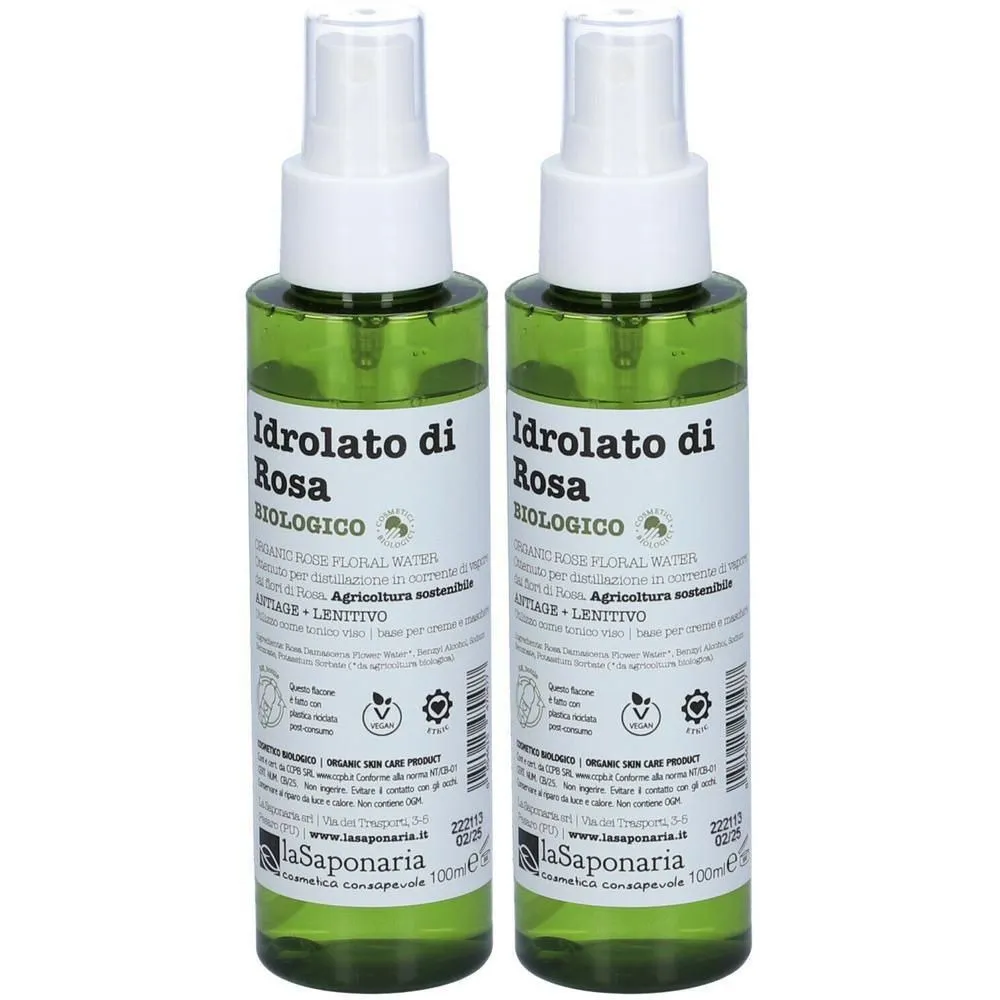 laSaponaria Woda kwiatowa różana BIO (100 ml)