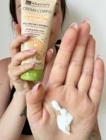 laSaponaria Krem do ciała z BIO nagietkiem i prebiotykami dla skóry wrażliwej (200 ml) - odżywia, koi i nawilża