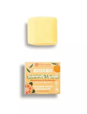 laSaponaria Dezodorant w kulce Summer Crush BIO (40 g) - o zapachu egzotycznych cytrusów