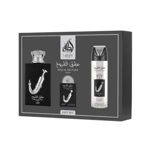 Lattafa Pride Ishq Al Shuyukh Silver EDP 100 ml + EDP 20 ml + DEO w sprayu 200 ml UNISEX