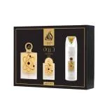 Lattafa Pride Tharwah Gold EDP 100 ml + EDP 20 ml + spray do ciała 200 ml UNISEX